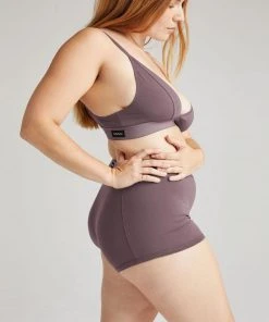 RICHER POORER SPRING '22 FEMME BOXER PLUM SMOKE
