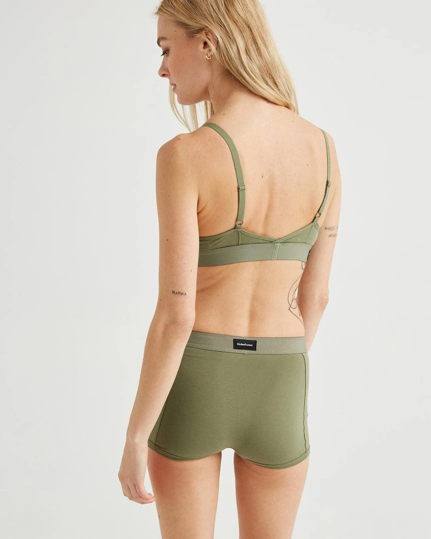 RICHER POORER SPRING '22 CLASSIC BRALETTE OLIVE ARMY 3 RICHER POORER SPRING '22 CLASSIC BRALETTE OLIVE ARMY