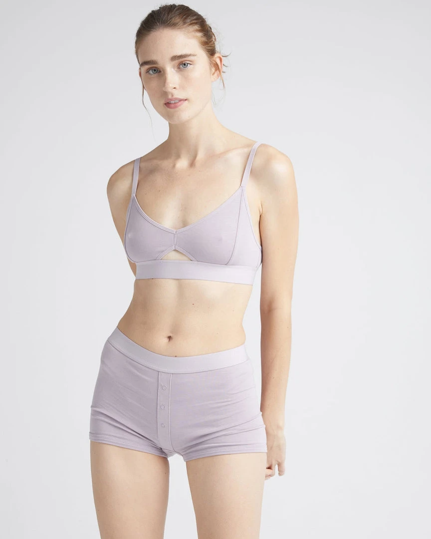 RICHER POORER SPRING '22 CUT OUT BRALETTE AMETHYST SMOKE 4 RICHER POORER SPRING '22 CUT OUT BRALETTE AMETHYST SMOKE