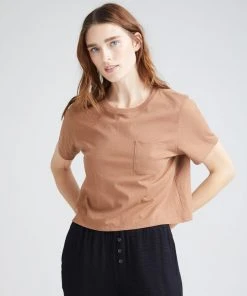 RICHER POORER SPRING '22 PIMA BOXY CROP TEE