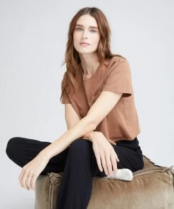RICHER POORER SPRING '22 PIMA BOXY CROP TEE