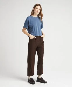 RICHER POORER RELAXED SHORT SLEEVE CROP TEE MOONLIT OCEAN