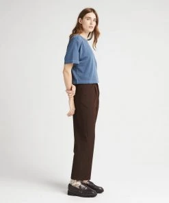 RICHER POORER RELAXED SHORT SLEEVE CROP TEE MOONLIT OCEAN