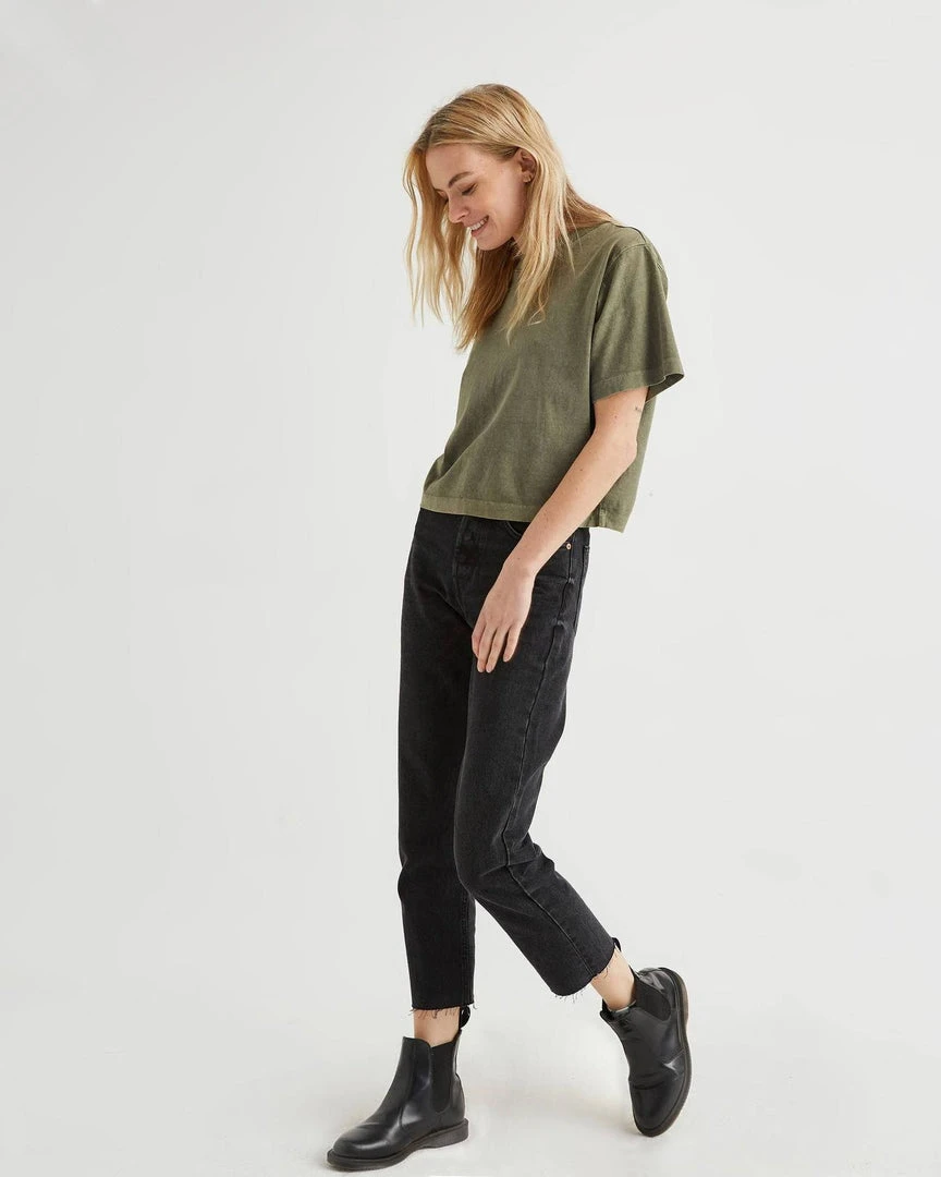 RICHER POORER SHORT SLEEVE CROP TEE STRETCH LIMO NEW IN 6 RICHER POORER SHORT SLEEVE CROP TEE STRETCH LIMO NEW IN