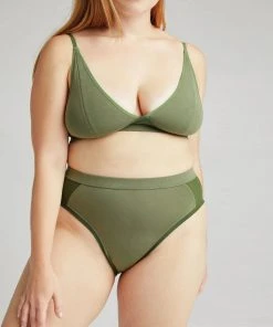 RICHER POORER NEW IN HIGH CUT BRIEF OLIVE ARMY