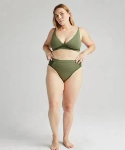 RICHER POORER NEW IN HIGH CUT BRIEF OLIVE ARMY