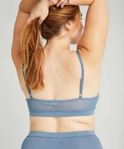 RICHER POORER HIGH CUT BRALETTE BLUE MIRAGE