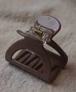 PIPE AND ROW NEW IN SMALL MOON HAIR CLAW TAUPE