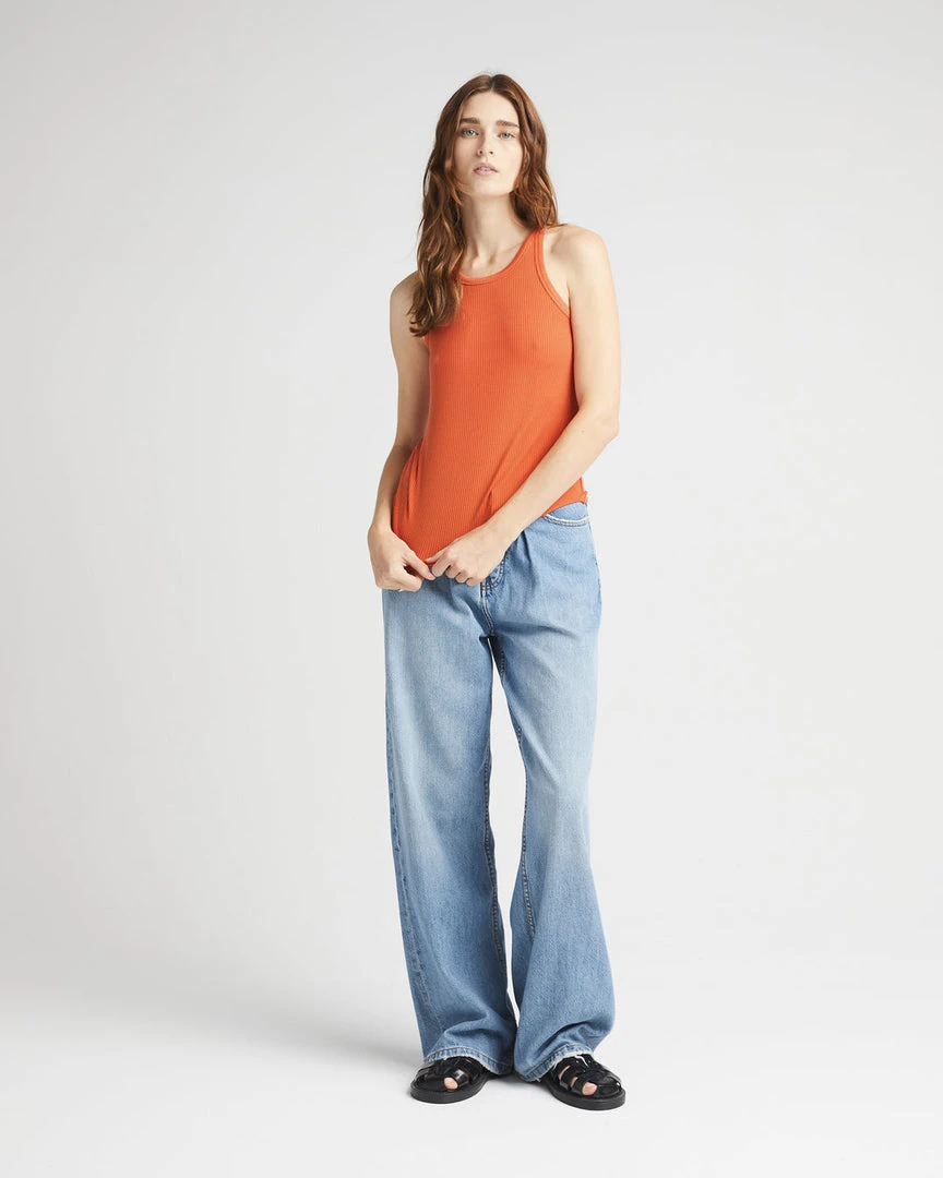 RICHER POORER VINTAGE RIB TANK GINGERSNAP SPRING '22 3 RICHER POORER VINTAGE RIB TANK GINGERSNAP SPRING '22