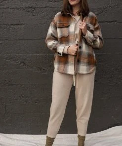 PIPE AND ROW DYLAN PLAID JACKET NEW IN