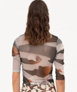 MUNDAKA TULLE LONG SLEEVE TOP SPRING '22