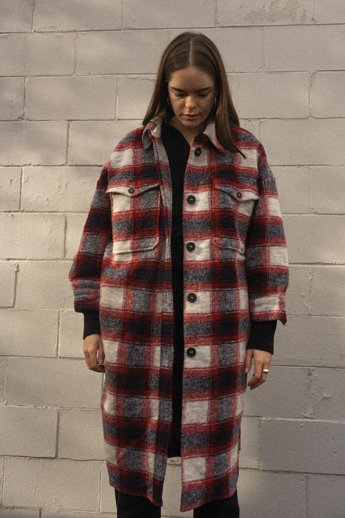 PIPE AND ROW NEW IN BLAKE PLAID COAT 6 PIPE AND ROW NEW IN BLAKE PLAID COAT