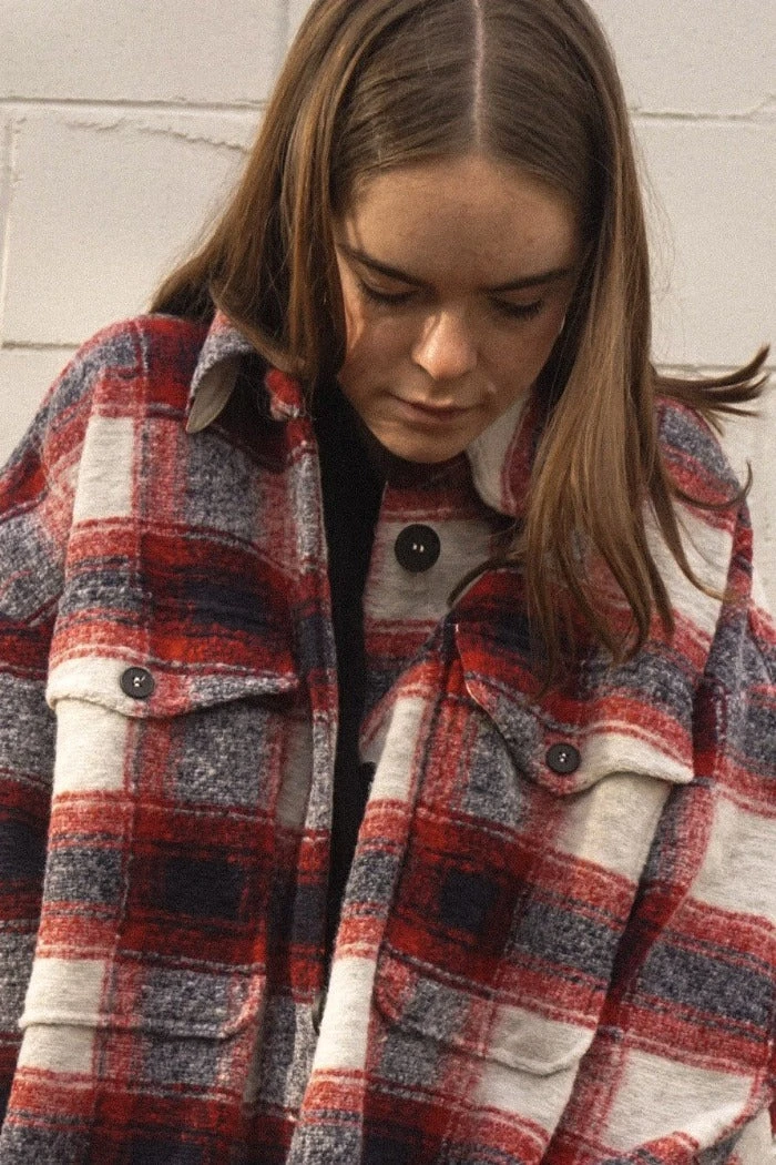 PIPE AND ROW NEW IN BLAKE PLAID COAT 7 PIPE AND ROW NEW IN BLAKE PLAID COAT