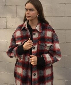 PIPE AND ROW NEW IN BLAKE PLAID COAT 25 PIPE AND ROW NEW IN BLAKE PLAID COAT
