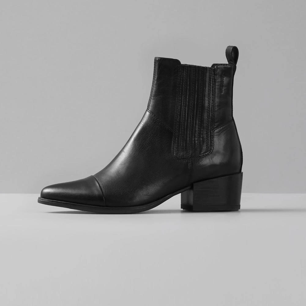 VAGABOND SHOES MARJA BLACK LEATHER BOOTS 10 VAGABOND SHOES MARJA BLACK LEATHER BOOTS