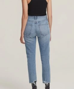 AGOLDE SALE RILEY HI RISE CROP EMULSION