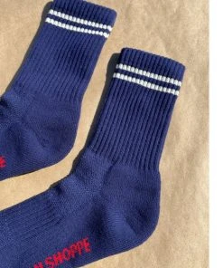 LE BON SHOPPE BOYFRIEND SOCKS NAVY 7 LE BON SHOPPE BOYFRIEND SOCKS NAVY