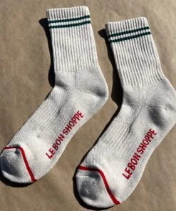 LE BON SHOPPE BOYFRIEND SOCKS OATMEAL