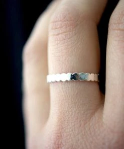 HANNAH NAOMI NEW IN THICK BEAD STACKING RING 8 HANNAH NAOMI NEW IN THICK BEAD STACKING RING