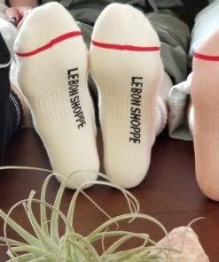LE BON SHOPPE SPRING '22 BOYFRIEND SOCKS BISCOTTI