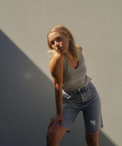 PERFECTWHITETEE BLONDIE TANK GREY