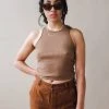 LACAUSA SPRING '22 ZOE TANK MOCHA