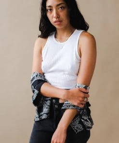 LACAUSA ZOE TANK WHITEWASH SPRING '22