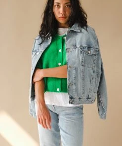 AGOLDE CHARLI OVERSIZED DENIM JACKET VEER