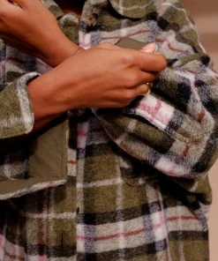 PIPE AND ROW NEW IN BLAKE PLAID COAT