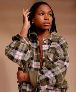 PIPE AND ROW NEW IN BLAKE PLAID COAT