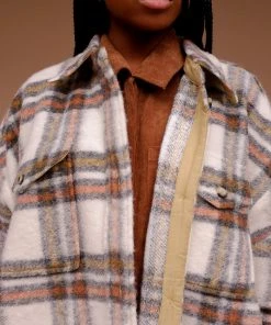 PIPE AND ROW BLAKE PLAID COAT NEW IN