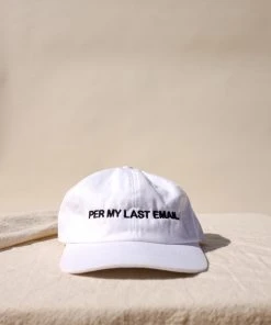 INTENTIONALLY BLANK NEW IN PER MY LAST EMAIL HAT WHITE