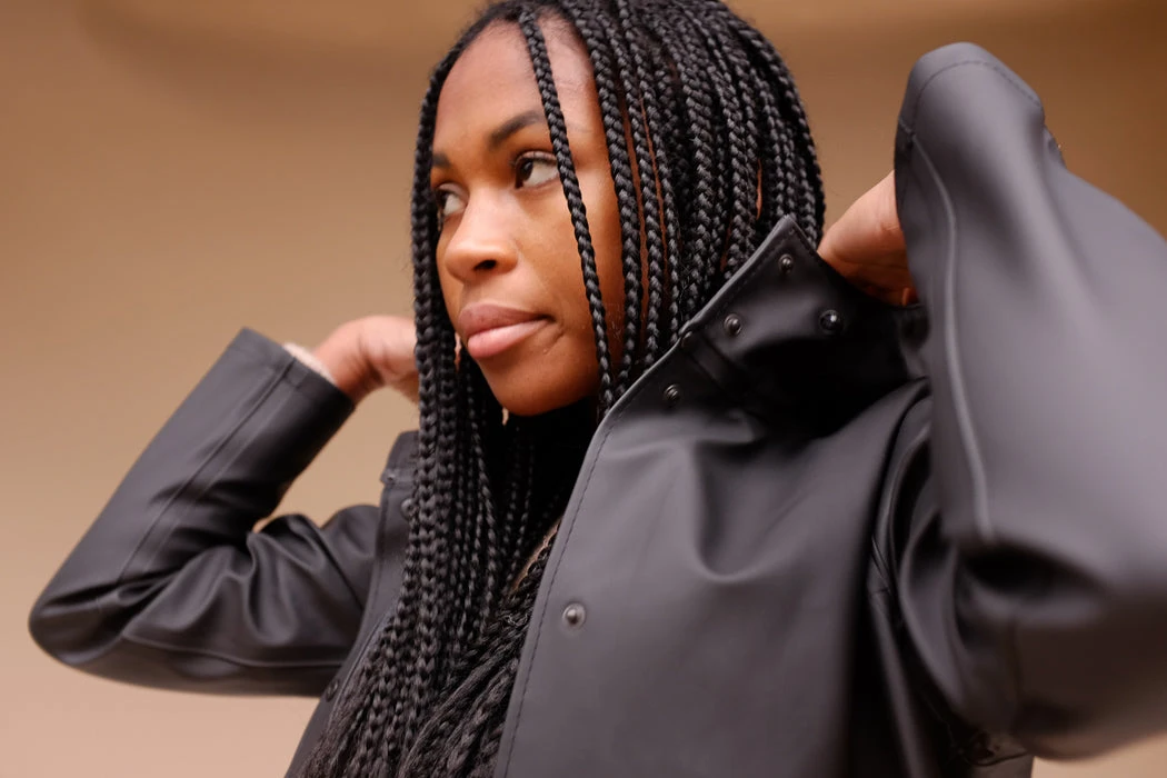 STUTTERHEIM MOSEBACKE RAIN JACKET BLACK NEW IN 5 STUTTERHEIM MOSEBACKE RAIN JACKET BLACK NEW IN