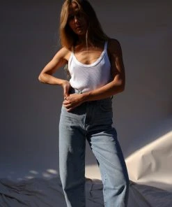 LACAUSA MAYA RIBBED TANK WHITE SPRING '22 14 LACAUSA MAYA RIBBED TANK WHITE SPRING '22