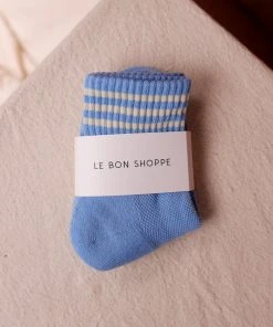 LE BON SHOPPE GIRLFRIEND SOCKS PARISIAN BLUE