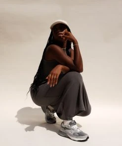 RICHER POORER NEW IN VINTAGE COLUMN RIB DRESS