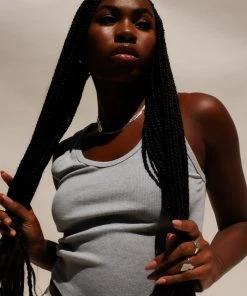 PERFECTWHITETEE BLONDIE TANK GREY