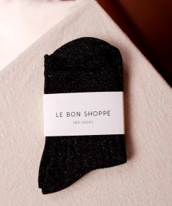 LE BON SHOPPE HER SOCKS COPPER BLACK
