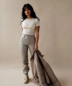 AGOLDE SALE RECYCLED LEATHER 90'S PINCH WAIST