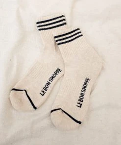 PIPE AND ROW Boutique 19 LE BON SHOPPE GIRLFRIEND SOCKS OATMEAL