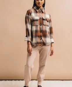 PIPE AND ROW DYLAN PLAID JACKET NEW IN