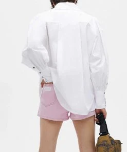 GANNI COTTON POPLIN LONGSLEEVE