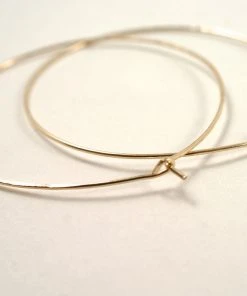 HANNAH NAOMI HAMMERED HOOP EARRINGS