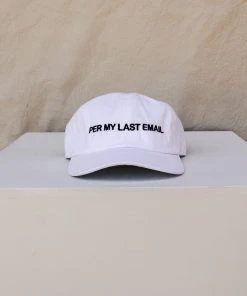 INTENTIONALLY BLANK NEW IN PER MY LAST EMAIL HAT WHITE