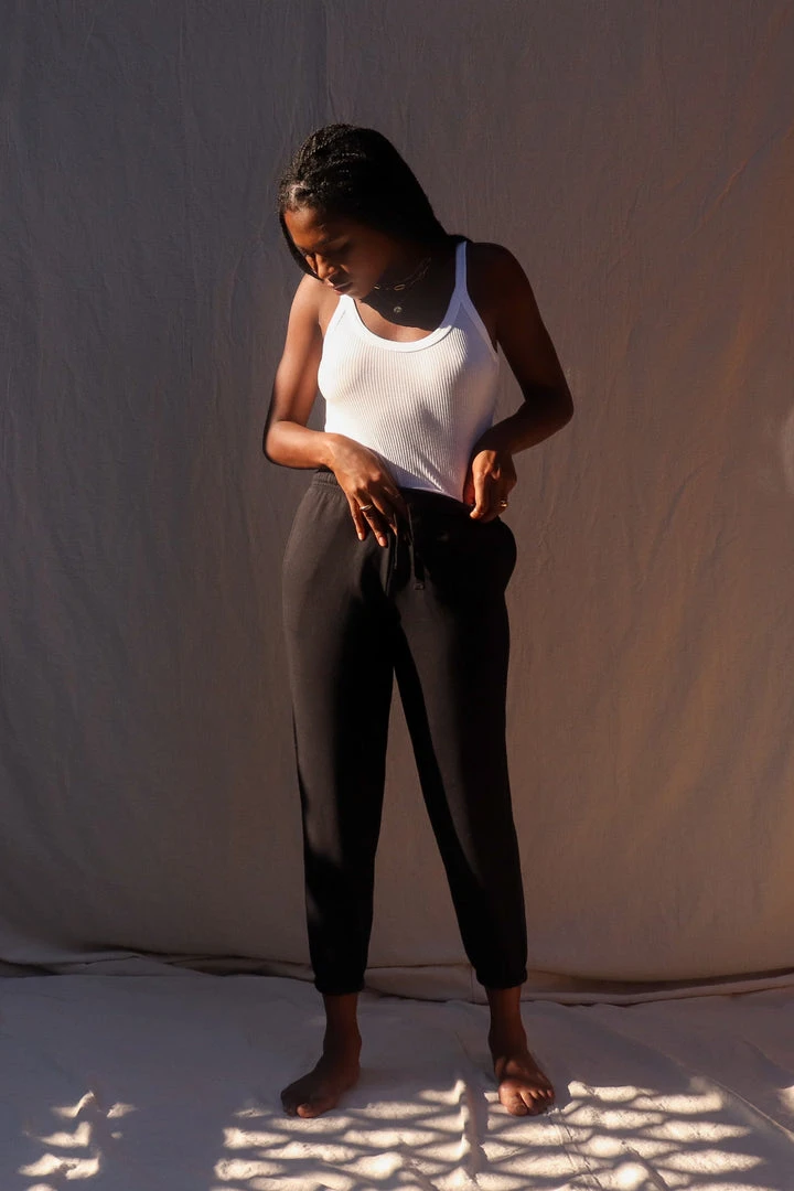 LACAUSA MAYA RIBBED TANK WHITE SPRING '22 11 LACAUSA MAYA RIBBED TANK WHITE SPRING '22