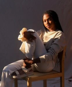 PIPE AND ROW SILKY CREAM SCRUNCHIE