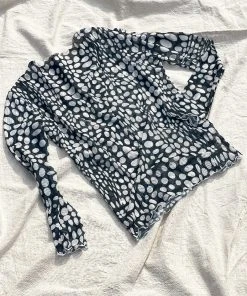 NIN STUDIO BLACK COSMOS SWIRL TOP SPRING '22