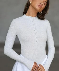 JOAH BROWN BUTTON DOWN HENLEY