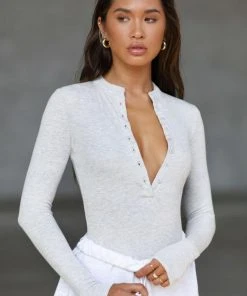 JOAH BROWN BUTTON DOWN HENLEY