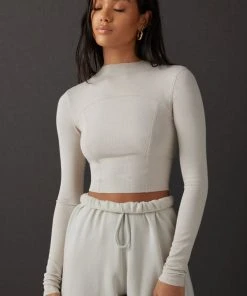 JOAH BROWN SPRING '22 CONTRAST STITCH LONG SLEEVE